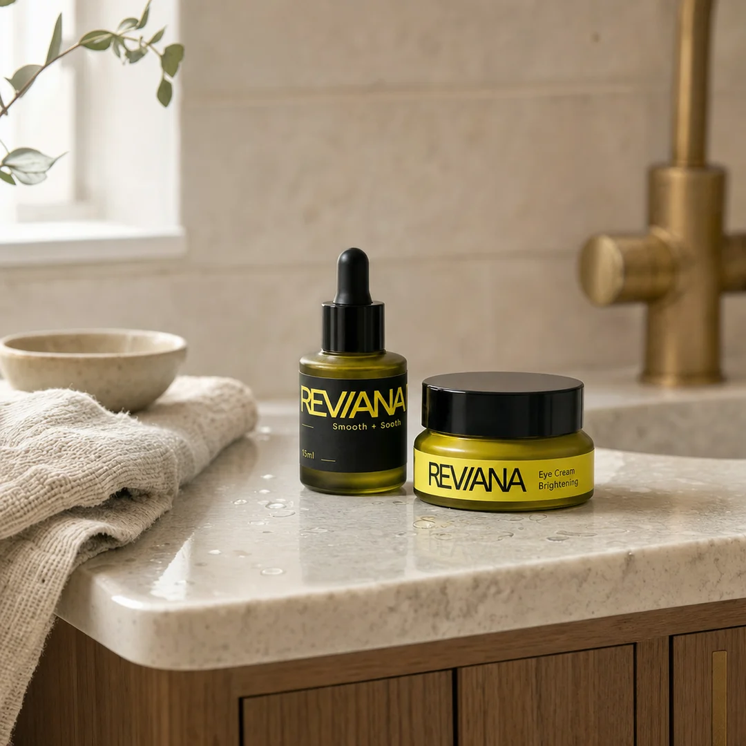 Nature’s Wake-up Ritual — the Reviana Serum 15ml and Reviana Eye Cream 15ml together