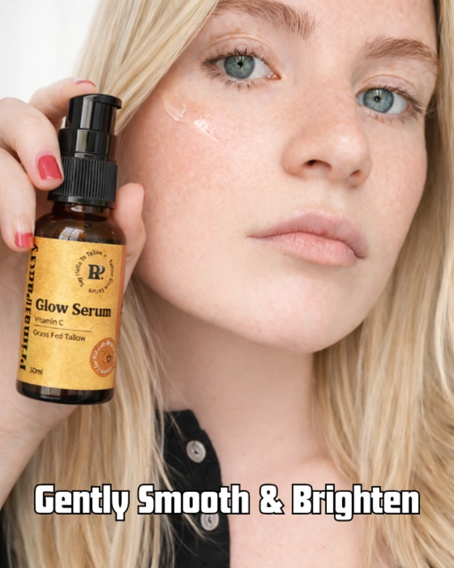 Tallow glow serum texture