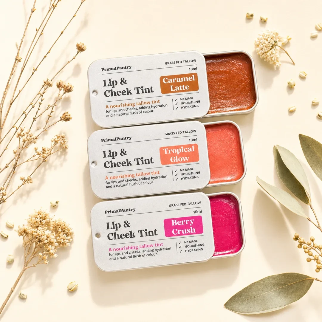 All three Lip & Cheek Tint shades