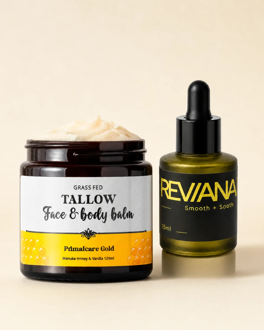 Reviana Serum with the Honey Balm