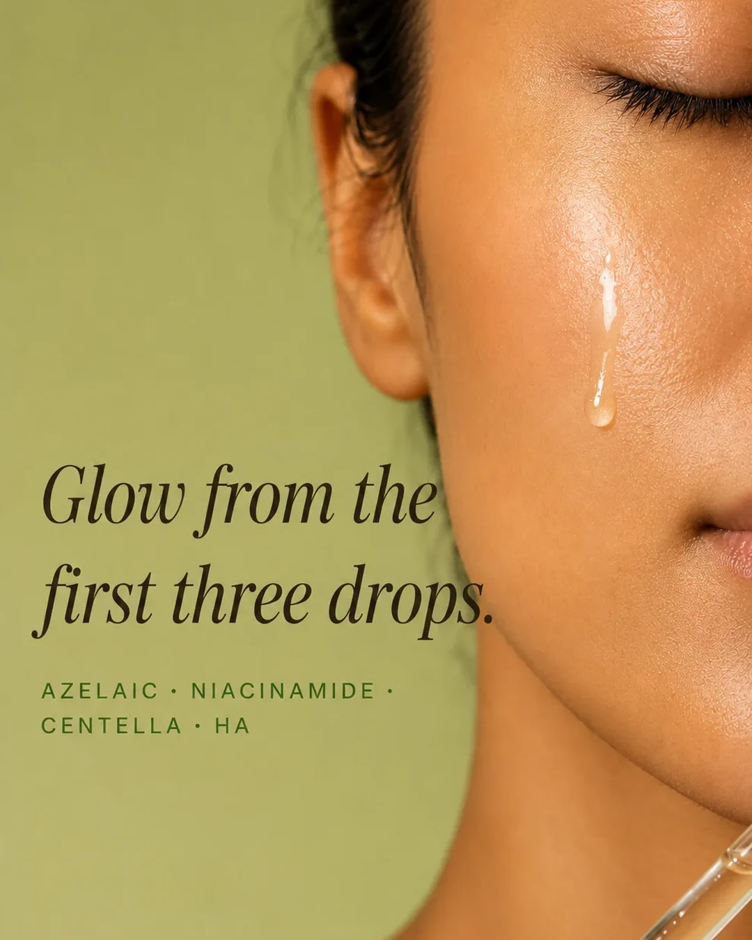 Reviana Serum on skin