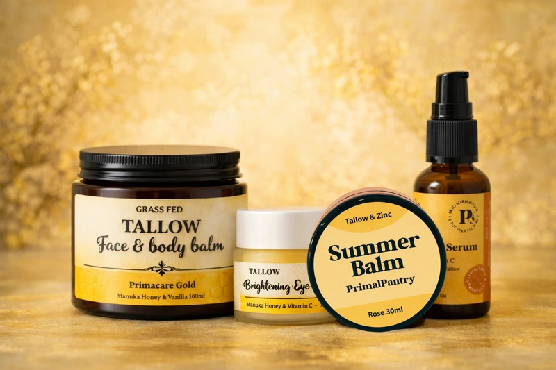 Tallow cream NZ - gentle beauty skincare for sensitive skin range